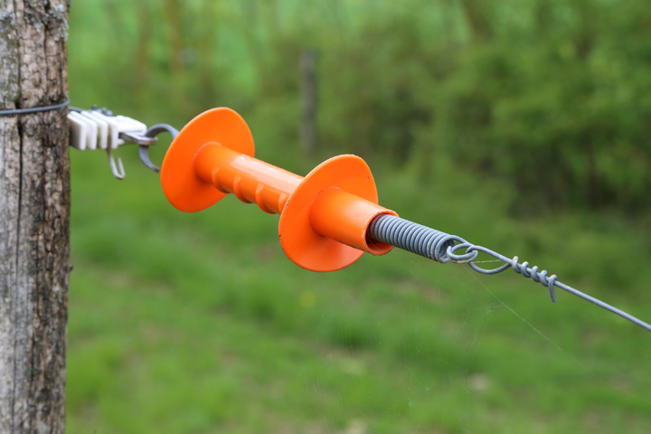 Electric coil to an a electrified fence